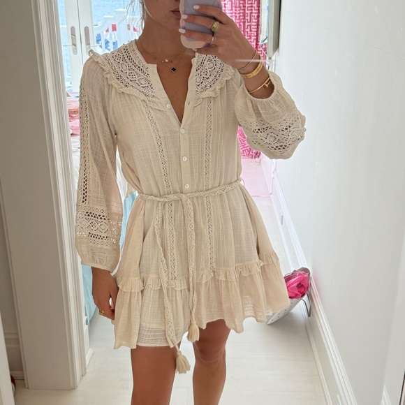 Cleobella | Dresses | Cleobella Cream Long Sleeve Dress | Poshmark